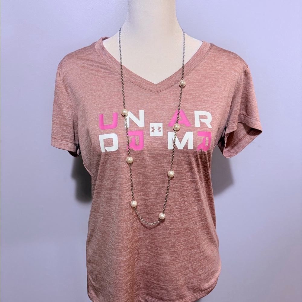 Under Armour Women's Brown V-Neck Tee